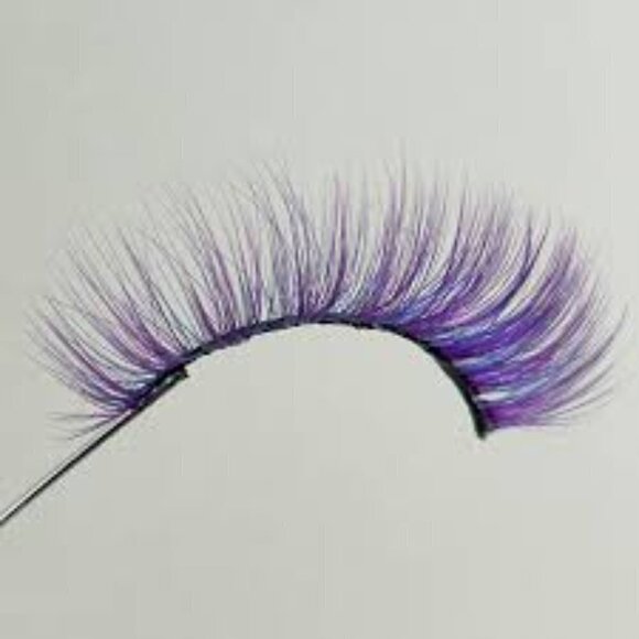 3D Faux Mink Lashes Set Purple - Picture 3 of 6